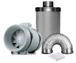 Ventilation Kit TT100 187m3/h + Mastercarbo 260m3/h