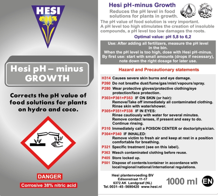 Hesi Ph Minus Grow 1L